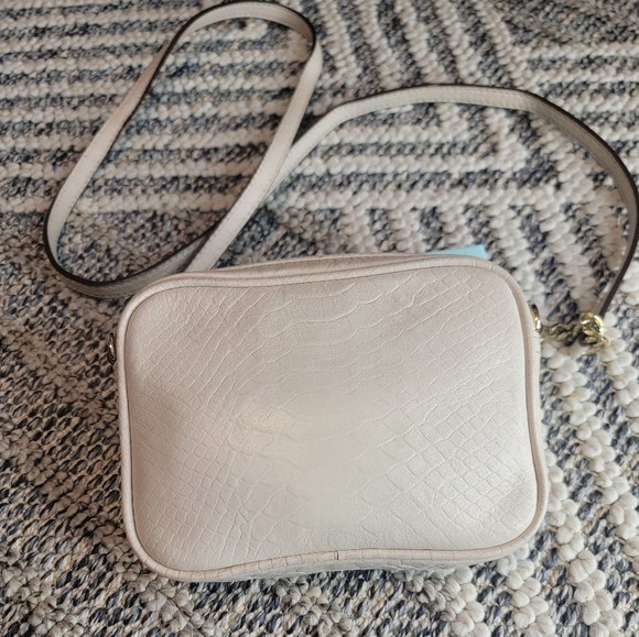 Michael Michael Kors Jet Set Mini Bag in Creamy Snakeskin Gold Accent - Picture 4 of 9